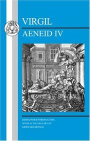 Front cover of Virgil:  Aeneid IV: New Edition (Virgil: Aeneid) by Keith MacLennan