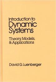 Cover of Introduction to dynamic systems by David G. Luenberger