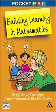 Cover of Building learning in mathematics by Stephanie Prestage