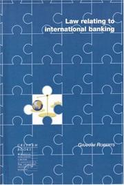 Front cover of Law Relating to International Banking by Graham Roberts