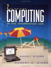 Cover of Computing in the information age by Nancy B. Stern