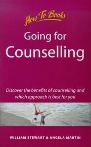 Cover of Going for counselling by Stewart, William