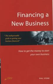 Cover of Financing a New Business by Phil Stone