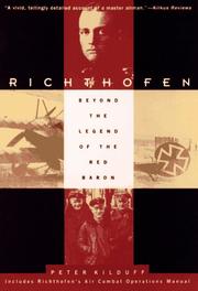 Cover of Richthofen by Peter Kilduff
