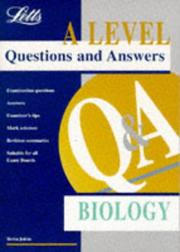 Cover of A-level Questions and Answers Biology ('A' Level Questions & Answers) by Morton Jenkins