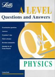 Front cover of A-level Questions and Answers Physics ('A' Level Questions & Answers) by Graham Booth