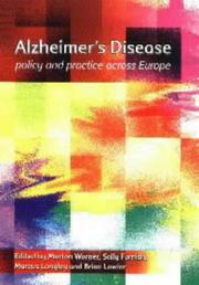 Cover of Alzheimer's disease by Morton Warner