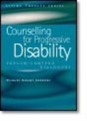 Cover of Counselling for progressive disability by Bryant-jefferies