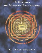 Cover of A history of modern psychology by C. James Goodwin