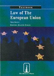 Front cover of Law of the European Union by Joanne Coles LLM