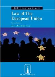 Cover of Law of the European Union (150 Leading Cases) by Alina Kaczorowska