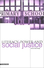 Front cover of Literacy, Power and Social Justice by Adrian Blackledge