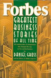 Front cover of Forbes greatest business stories of all time by Daniel Gross