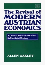 Cover of The Revival of Modern Austrian Economics by Allen Oakley