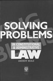 Cover of Solving Problems in Constitutional and Administrative Law by Andrew Beale