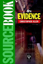 Cover of Sourcebook on evidence by Christopher Allen