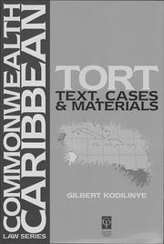 Cover of Tort by Gilbert Kodilinye