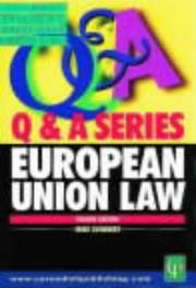 Front cover of Q&A on European Union Law (Q&A Series) by Mike Cuthbert