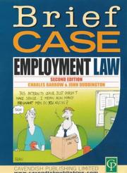 Front cover of Briefcase on employment law by Charles Barrow