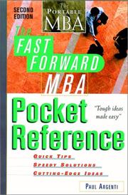 Cover of The fast forward MBA pocket reference by Paul A. Argenti