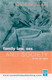 Front cover of Family Law, Sex and Society by Michael De Cruz
