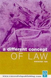 Front cover of A different concept of law by Richard H.S Tur