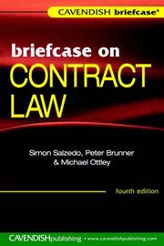 Cover of Briefcase on Contract Law 4/e (Briefcase on) by Salzedy