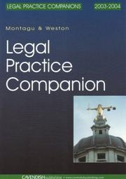 Cover of Legal Practice Companion 2003/2004 (Legal Practice Course Companion) by Gerald Montagu