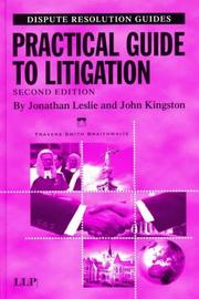 Cover of Practical guide to litigation by Jonathan Leslie