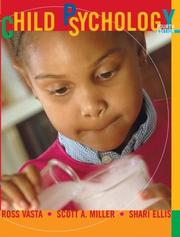 Front cover of Child psychology by Ross Vasta