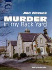Cover of Murder in My Back Yard by Ann Cleeves