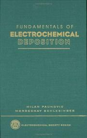 Front cover of Fundamentals of electrochemical deposition by Milan Paunovic