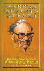 Cover of Warren Buffett speaks by Warren Buffett