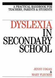 Front cover of Dyslexia in secondary school by Jenny Cogan