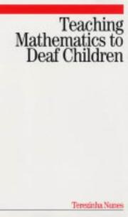 Cover of Teaching Mathematics to Deaf Children by Terezinha Nunes