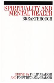 Front cover of Spirituality and mental health by Philip Barker