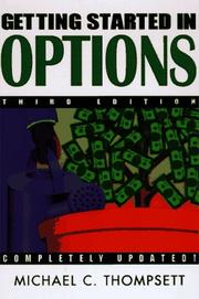 Cover of Getting started in options by Michael C. Thomsett