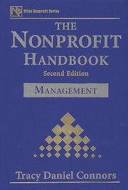 Front cover of The Nonprofit Handbook by Tracy Daniel Connors