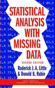Cover of Statistical analysis with missing data by Roderick J. A. Little
