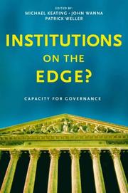 Cover of Institutions on the edge? by Patrick Moray Weller