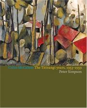Cover of Colin McCahon by Peter Simpson