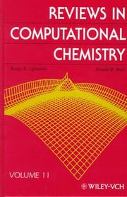 Cover of Reviews in computational chemistry by Kenny B. Lipkowitz