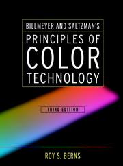 Front cover of Billmeyer and Saltzman's principles of color technology by Roy S. Berns