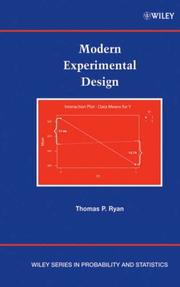 Cover of Modern Experimental Design by Thomas P. Ryan