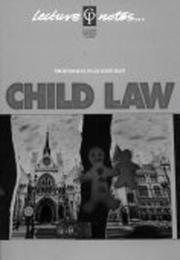 Cover of Child Law by Duncan Bloy