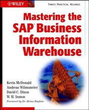 Cover of Mastering the SAP business information warehouse by Kevin McDonald