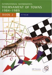 Front cover of International mathematics tournament of towns, 1984-1989 by Unknown