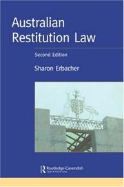 Front cover of Restitution law by Sharon Erbacher