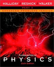 Front cover of Fundamentals of Physics by David Halliday