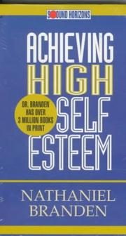 Cover of Achieving High Self Esteem by Nathaniel Branden